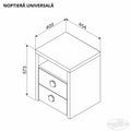 Noptiera UNIVERSALA GRAFIT