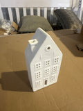 Teelichthaus AMSTERDAM I - Keramik - Weiß
