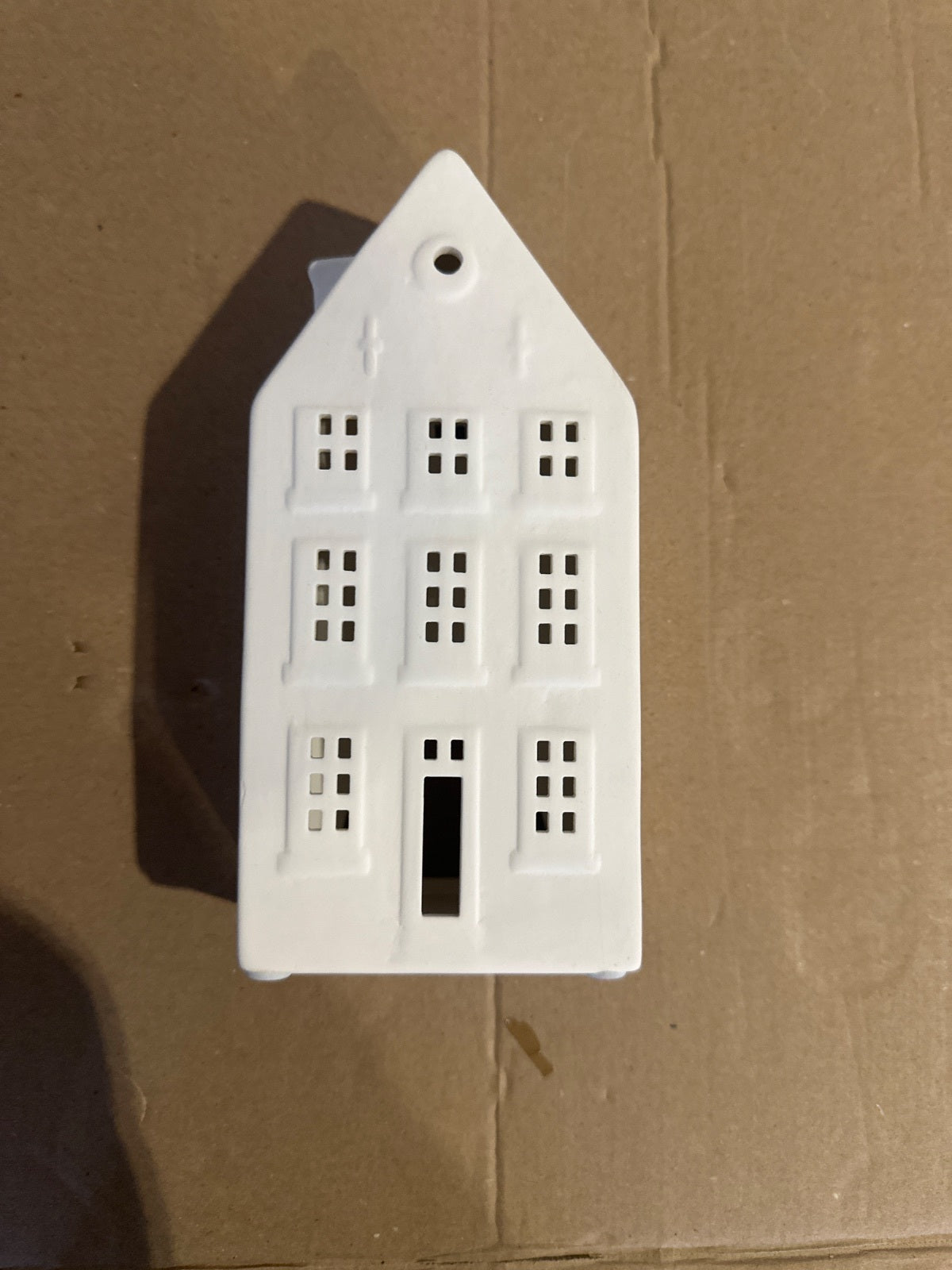 Teelichthaus AMSTERDAM I - Keramik - Weiß