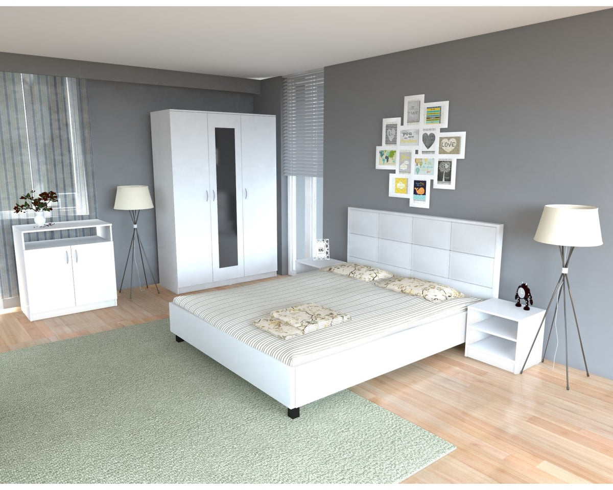 Dormitor Soft Sonoma cu pat 160x200 cm