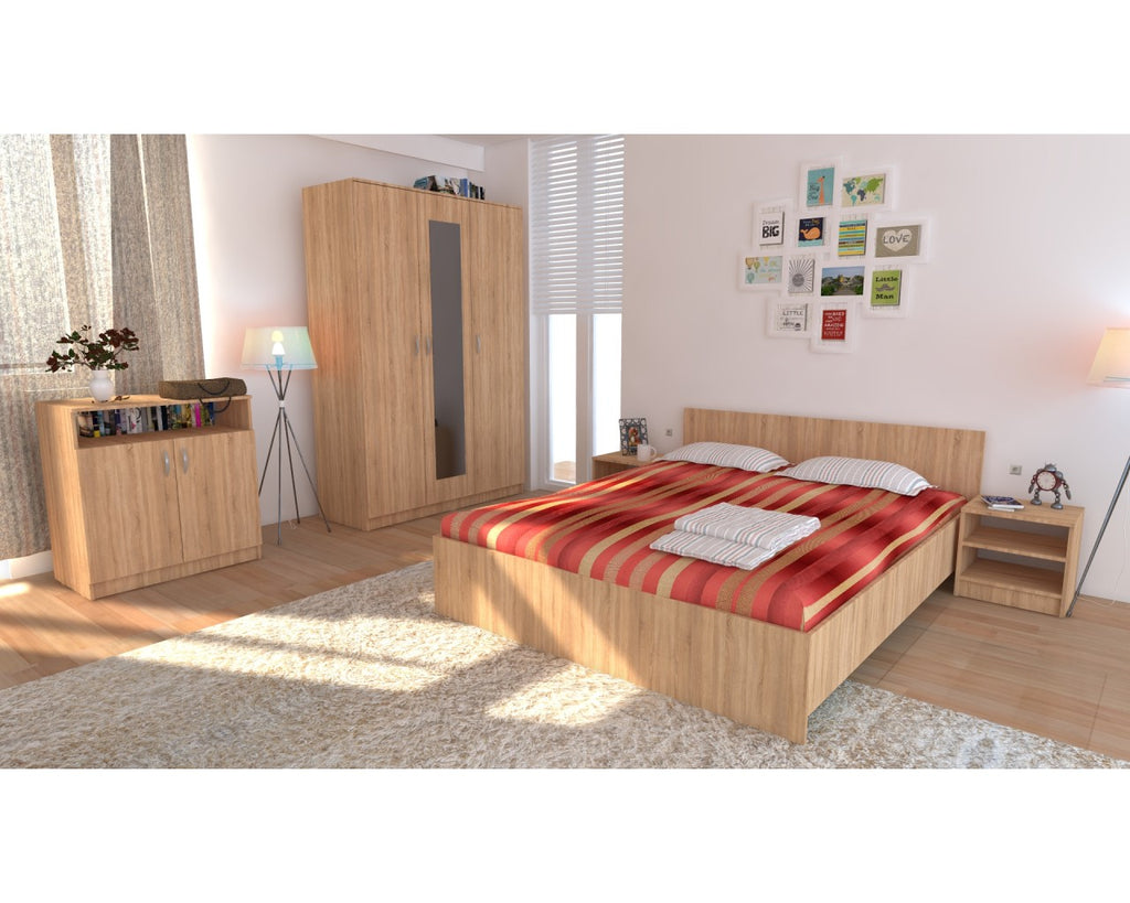 Dormitor Soft Wenge cu pat 160x200 cm