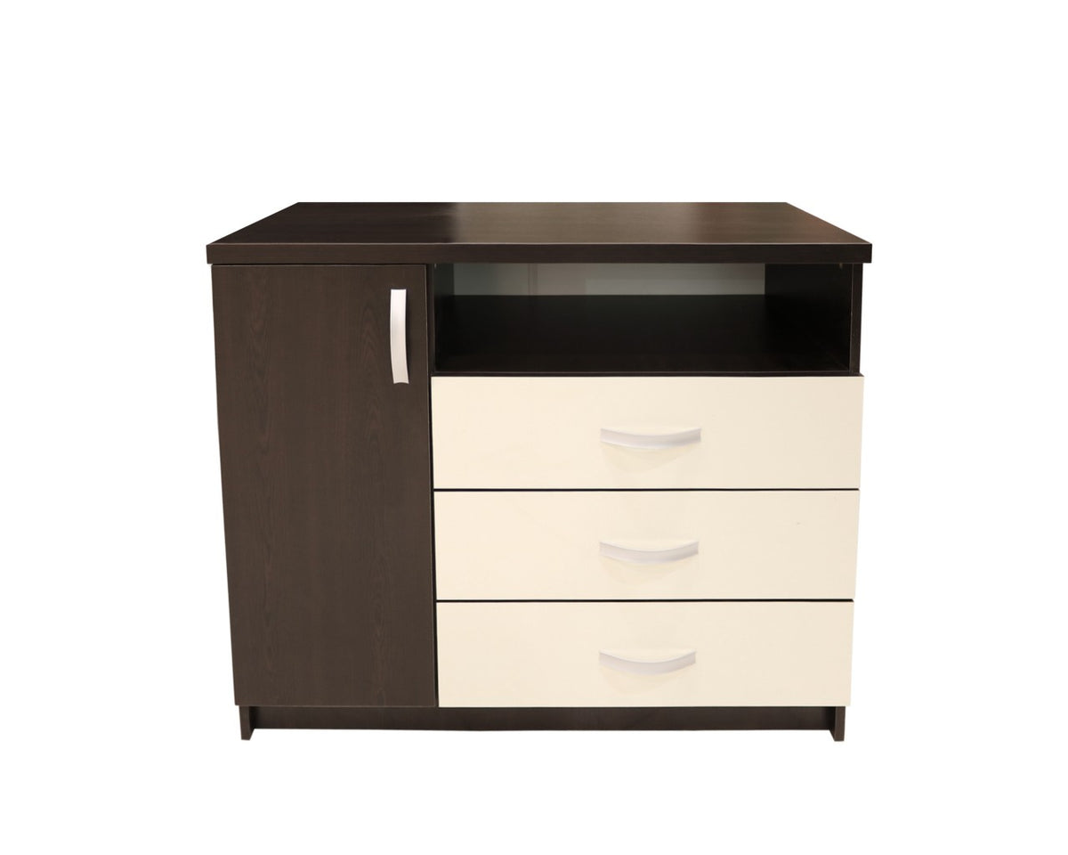 Dormitor Milano cu Pat Tapitat Wenge 160x200 cm