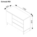 Comoda RIO GRAFIT