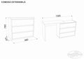 COMODA EXTENSIBILA ALB