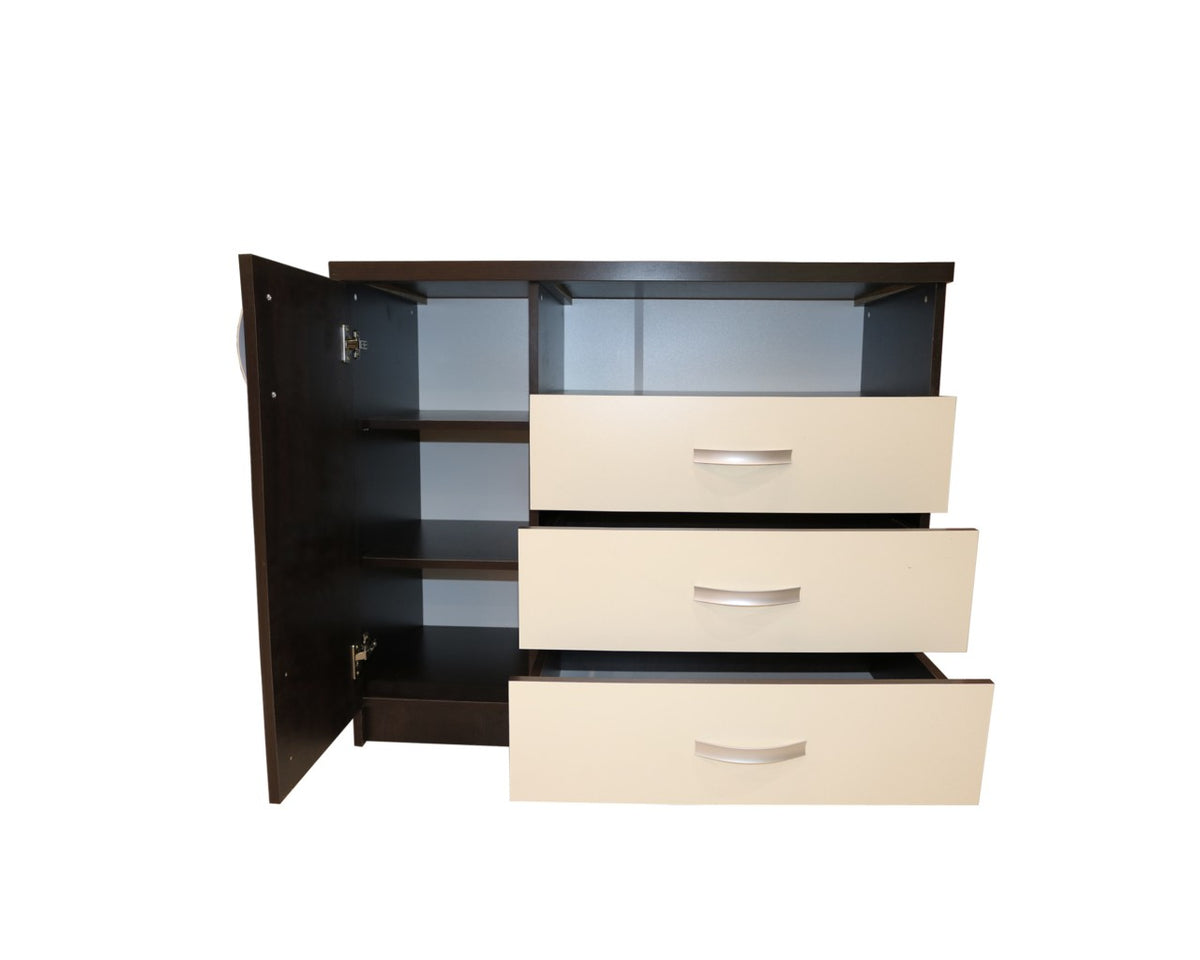 Dormitor Milano cu Pat Tapitat Wenge 160x200 cm