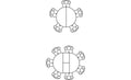 Masă extensibilă „DOBOK”