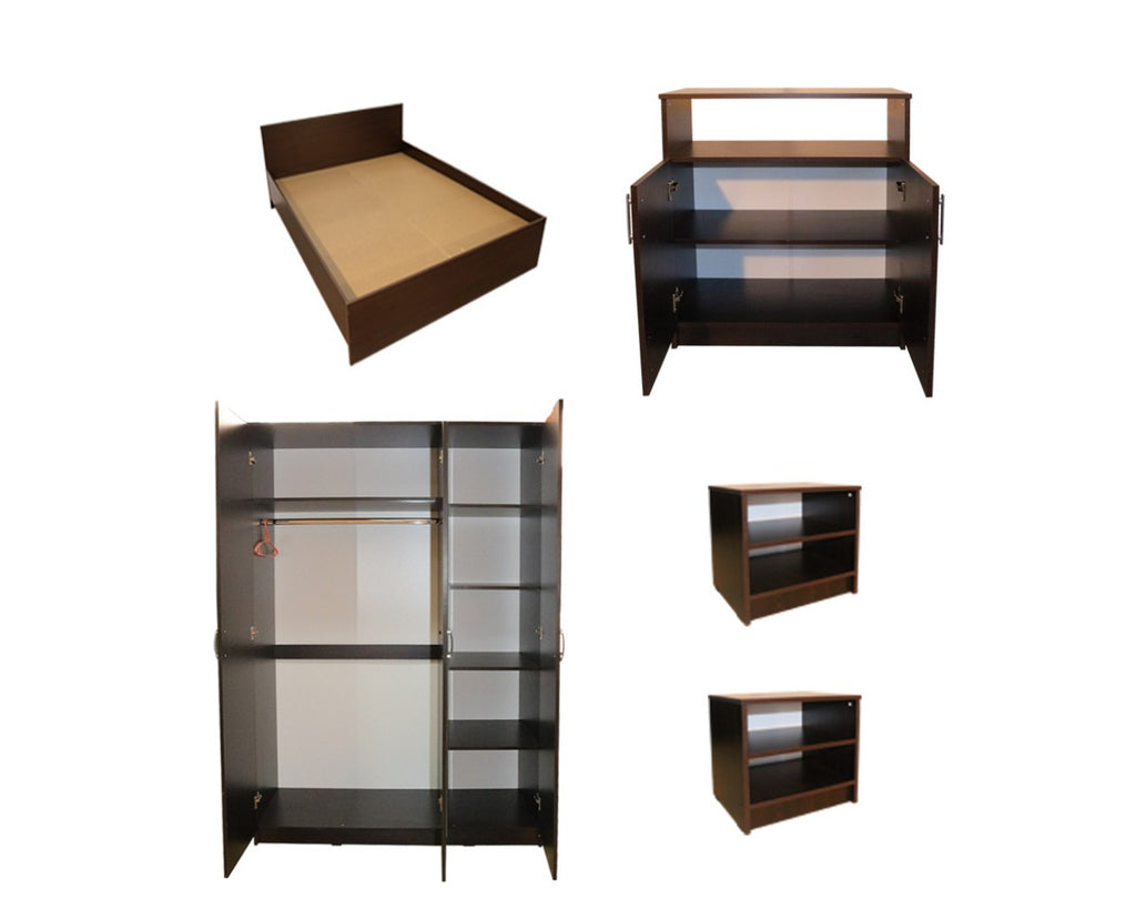Dormitor Soft Wenge cu pat 120x200 cm
