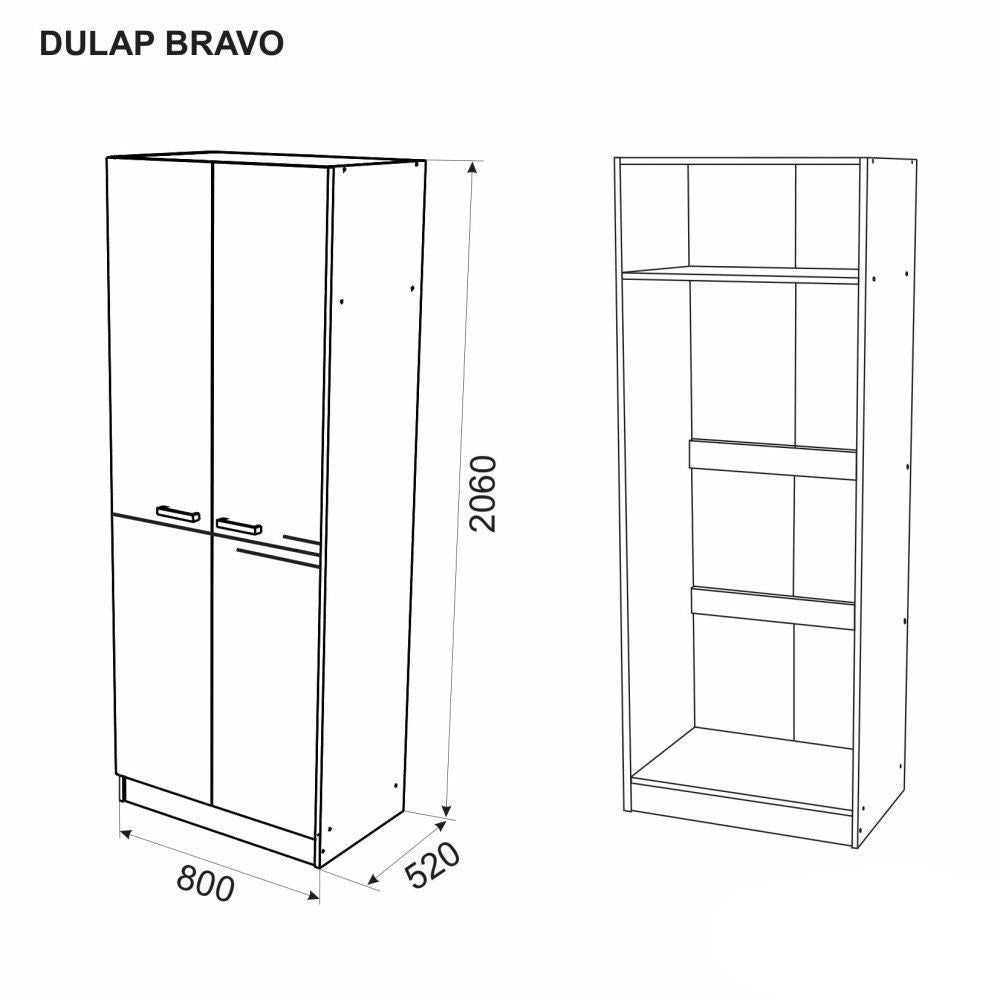 Dulap BRAVO CREMONA 206x80 cm