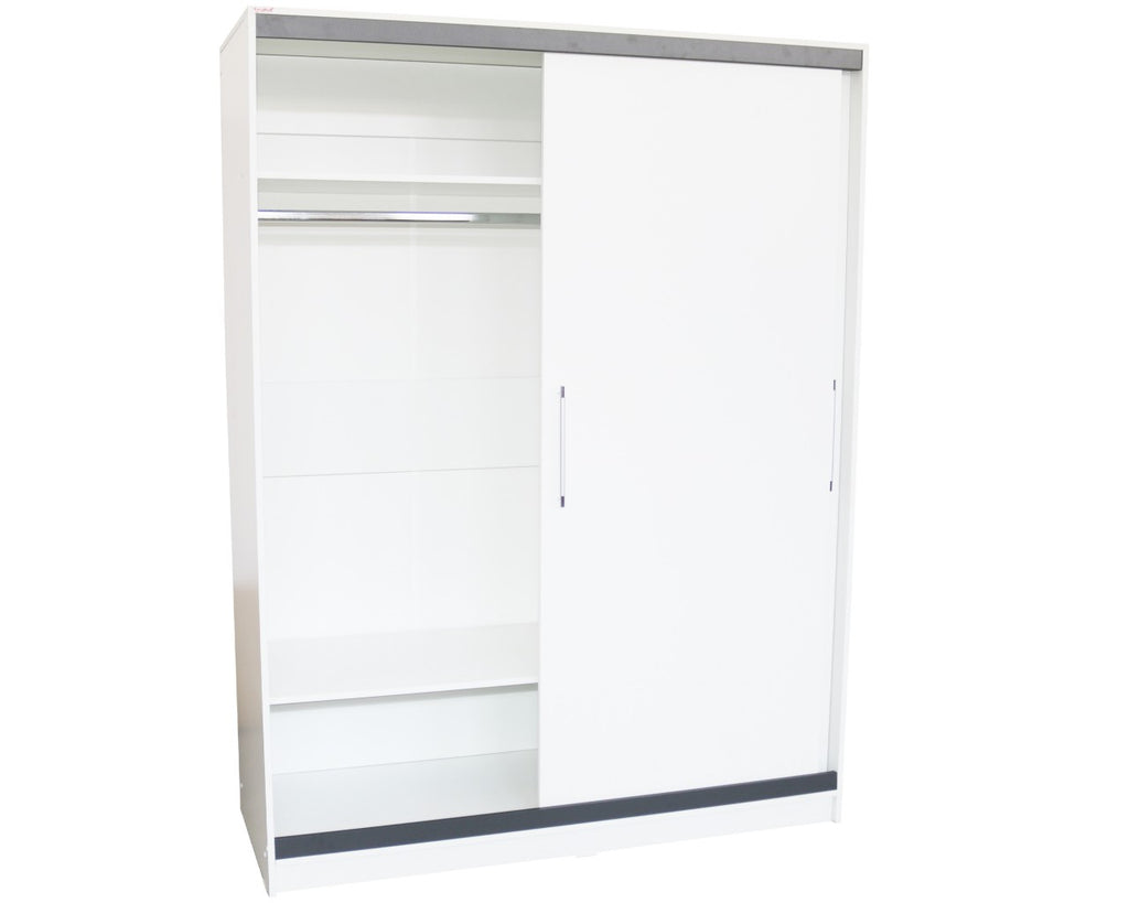 Dulap Verona Alb/Gri