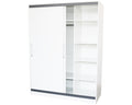 Dulap Verona Alb/Gri