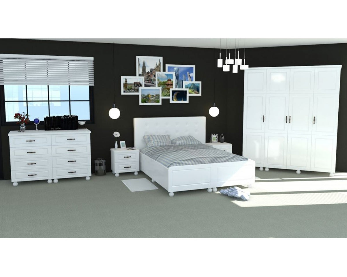 Dormitor Dynasty Sonoma cu pat 180x200 cm