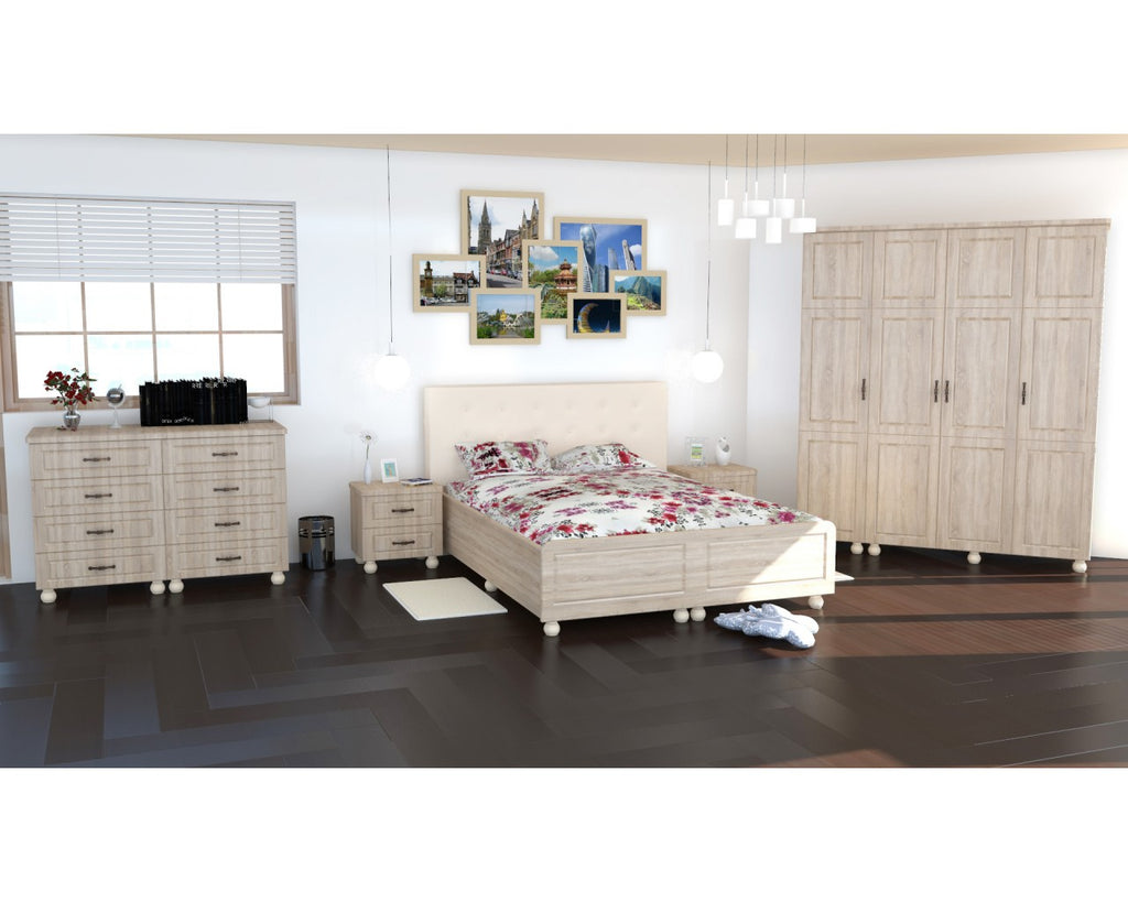 Dormitor Roma cu pat 140x200 cm