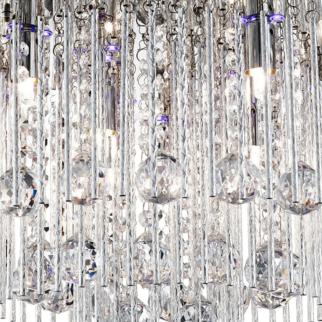 Plafoniera Beatrix Sticlă cristal / aluminiu