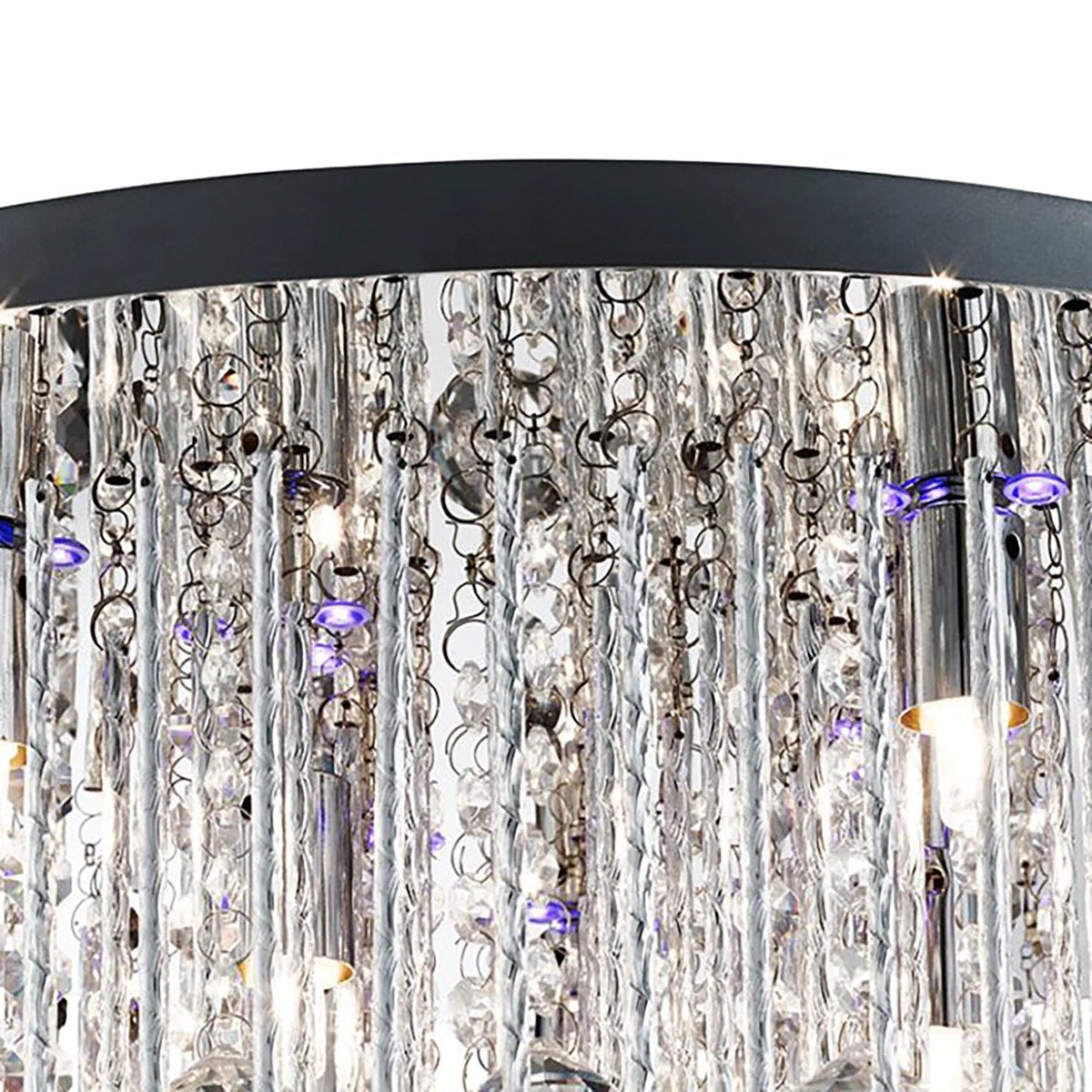 Plafoniera Beatrix Sticlă cristal / aluminiu