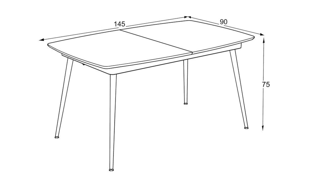 Masă extensibilă „Yense 145”