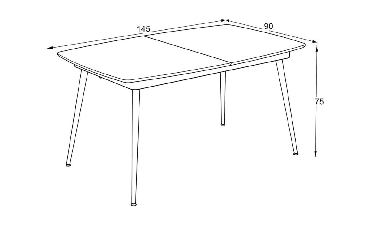 Masă extensibilă „Yense 145”