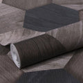 Fototapet Vlies, decor lemn hexagon, 0,52 m x 10,05 m x 0,02 m