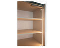 Gold Dulap 2500 Crem cu usi MDF Lucios si Oglinda + 1 Comoda