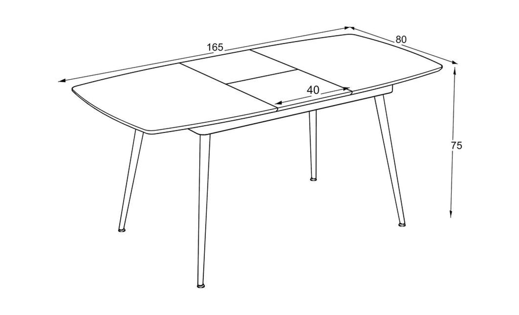 Masă Extensibilă „Yense 125lagun”