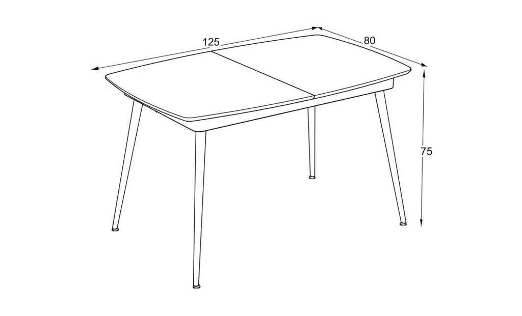 Masă Extensibilă „Yense 125lagun”