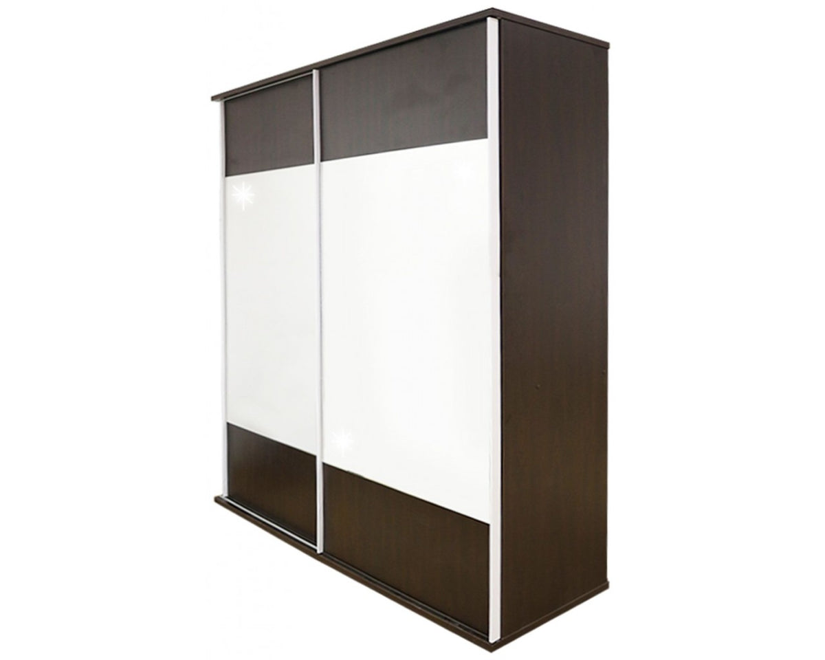 Dormitor Laguna cu pat 140x200 cu 2 sertare Wenge cu Vanilie