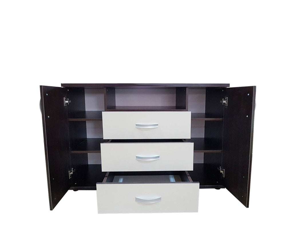 Dormitor Laguna cu pat 140x200 cu lada Wenge cu Vanilie
