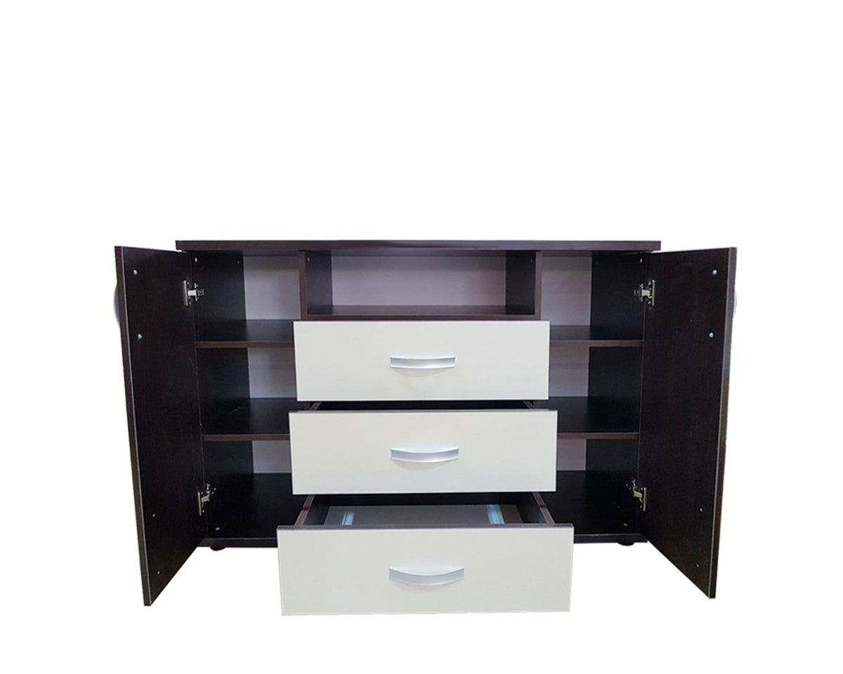 Dormitor Laguna cu pat 160x200 cu lada Wenge cu Vanilie