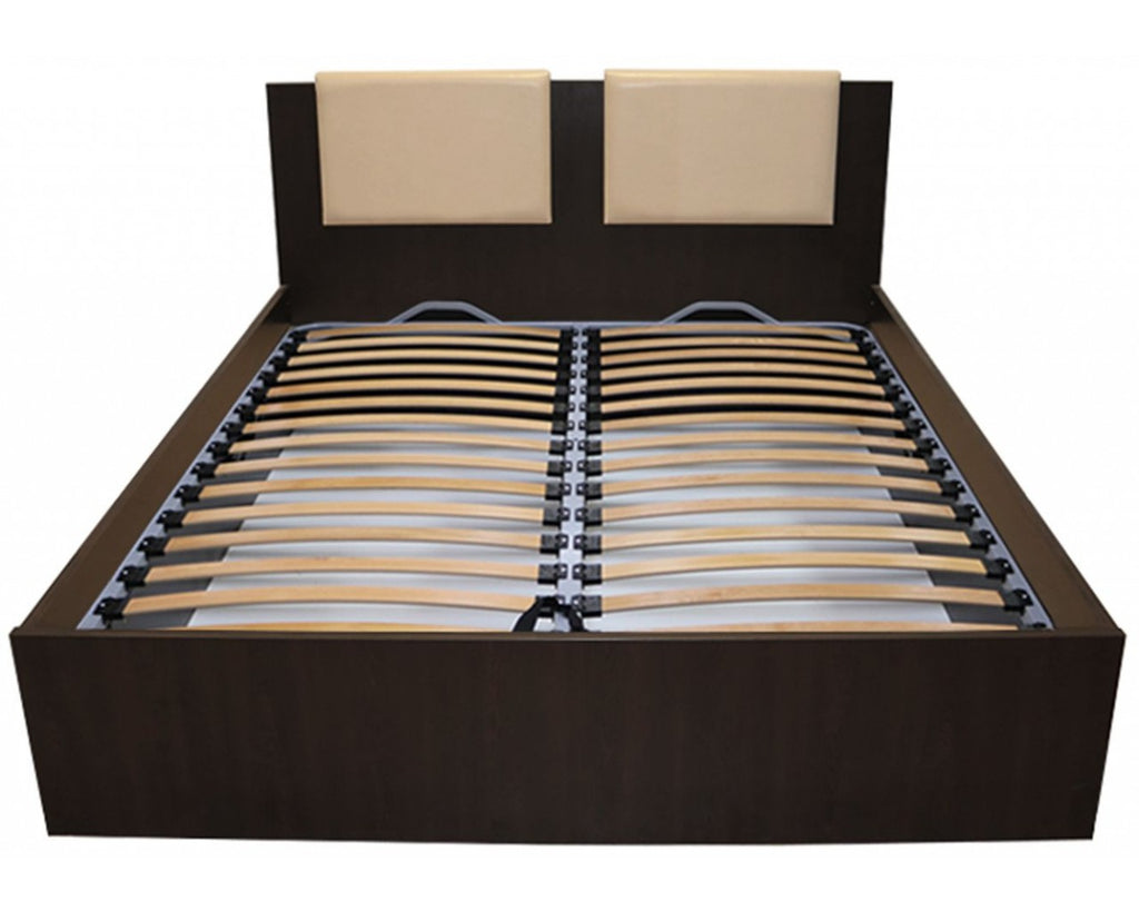 Dormitor Laguna cu pat 160x200 cu lada Wenge cu Vanilie