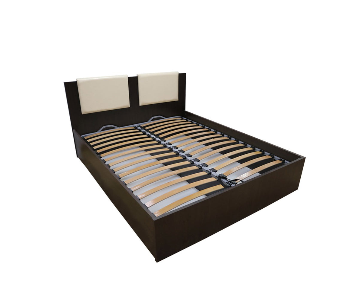 Dormitor Laguna cu pat 140x200 cu lada Wenge cu Vanilie
