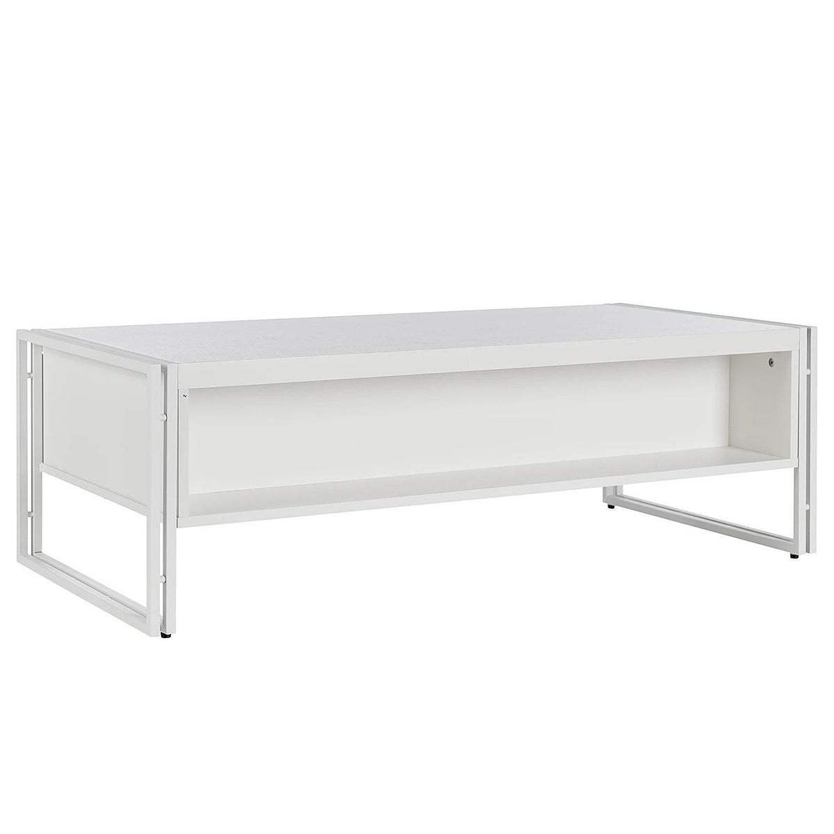 Comoda de televizor HERBY 2 sertare alba