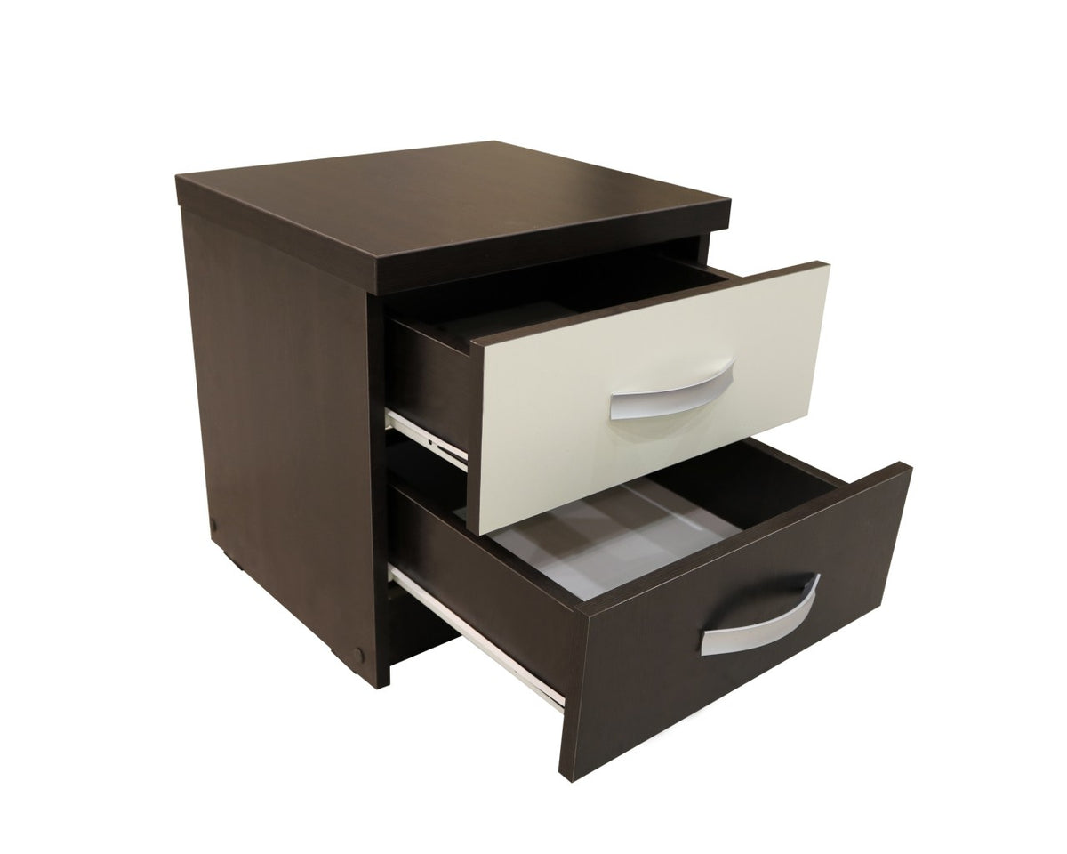 Noptiera Milano wenge cu fildes