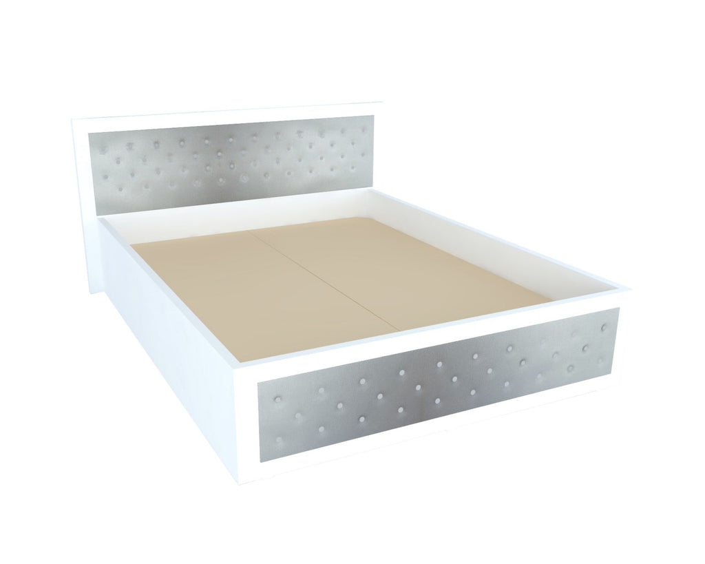 Dormitor Torino cu pat 160x200 cm Alb / Gri