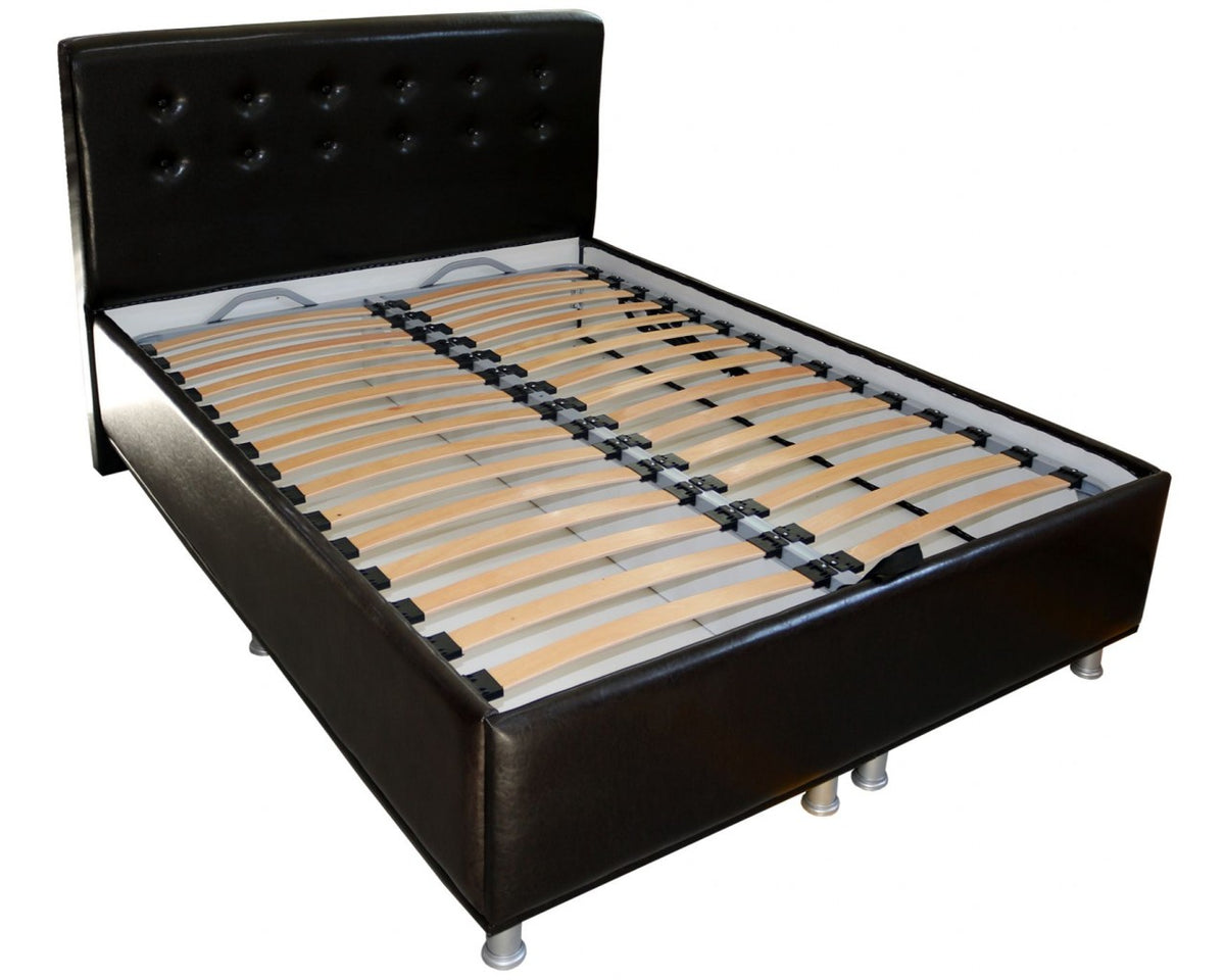Dormitor Milano cu Pat Tapitat Wenge 140x200 cm