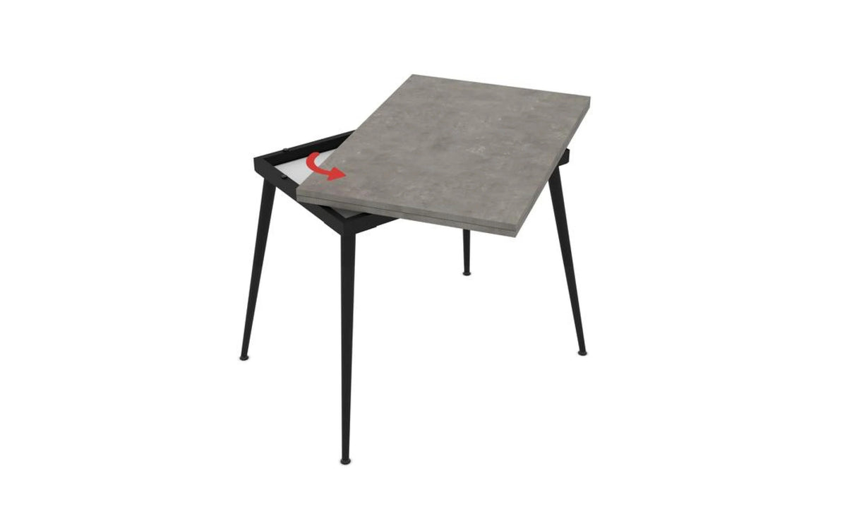 Masă Extensibilă „Lilis 120 cm Retro Stone”