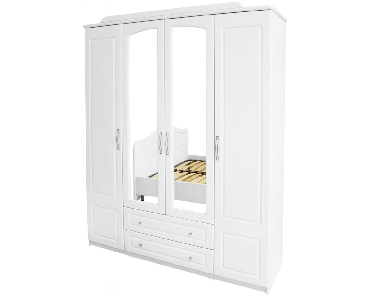 Dormitor Sara cu pat 140x200 cm cu somiera fixa