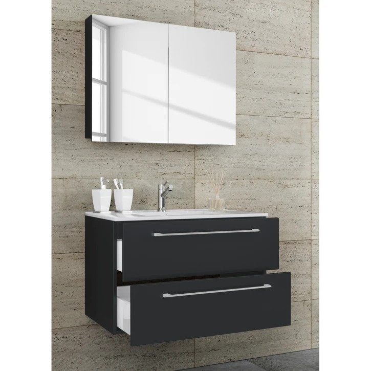 Set de baie Muniz II (2 piese) Negru