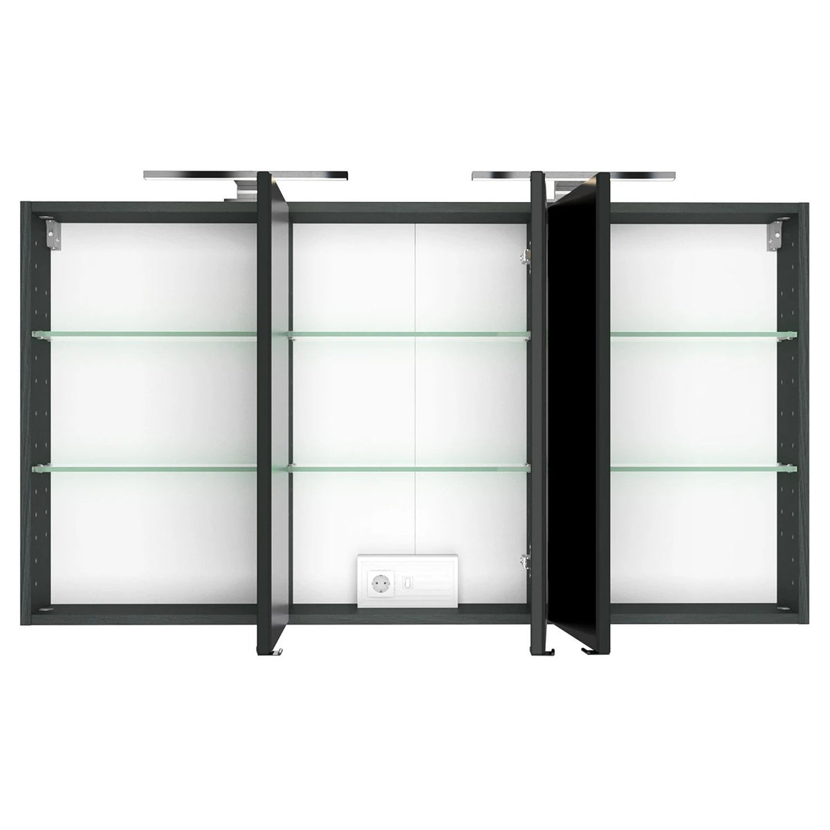 Set de baie Verciano II (2 bucăți) cu LED - decor Wotaneiche