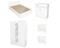 Dormitor Soft Alb cu pat 120x200 cm
