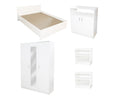 Dormitor Soft Alb cu pat 140x200 cm