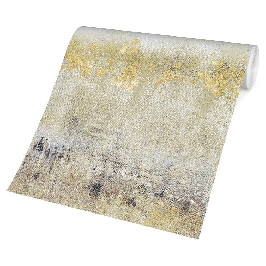 Tapet Vlies Goldene, culoare aurie, 432 x 290 cm
